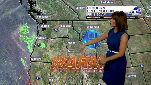 Warmth peaks Friday for SW Idaho as a cold front approaches from the west