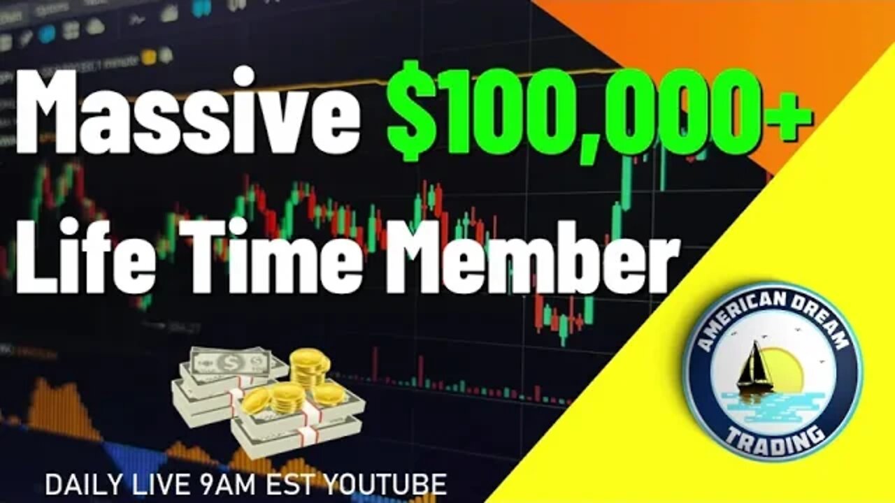 Massive $100,000+ Profit Life Time Member Stock Market