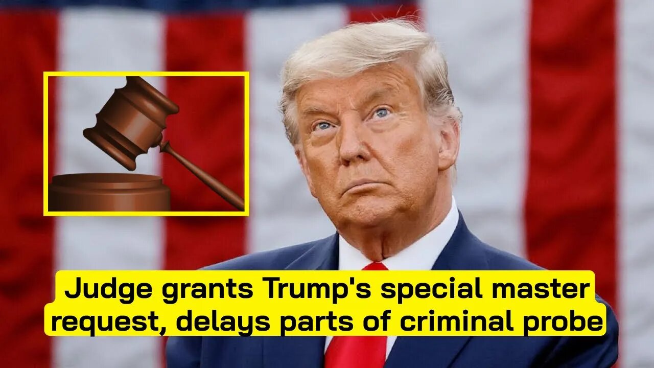 Judge grants Trump's special master request, delays parts of criminal probe #donaldtrump #trumpnews