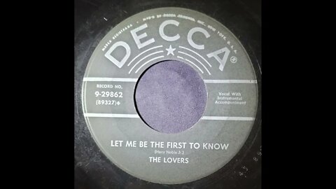 The Lovers - Let Me Be the First to Know