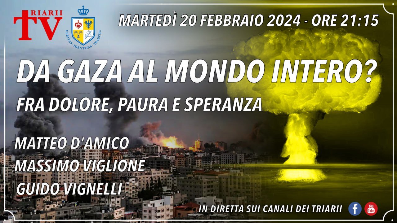 DA GAZA AL MONDO INTERO? FRA DOLORE, PAURA E SPERANZA. D'AMICO, VIGLIONE, VIGNELLI