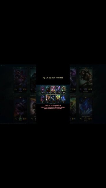 #shorts Top LoLClip of 11/29/2022