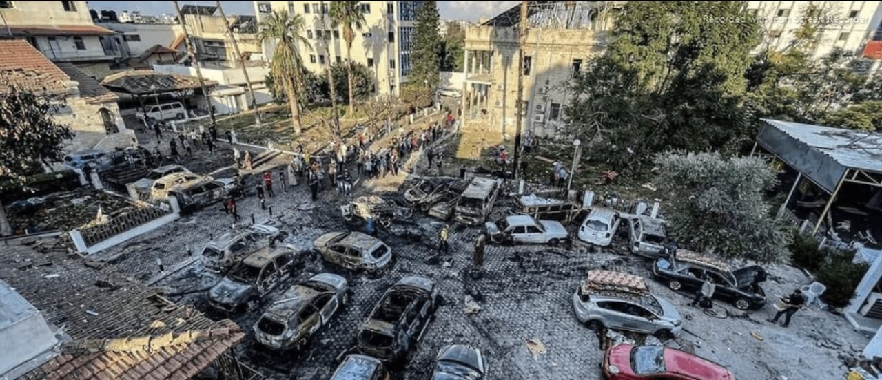 FAILED GAZA ISLAMIC JIHAD MISSILE LAUNCH HITS ON GAZA PARKING LOT AS ISRAEL IS BLAMED FOR HITTING A HOSPITAL- 4 VIDEOS - IN WAR EVERYTHING HAPPENS - 16 mins.