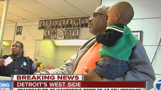 Wandering boy reunited with grandfather