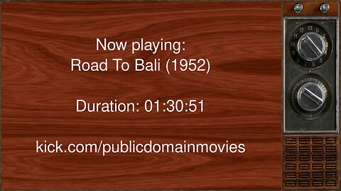 Road to Bali (1952)