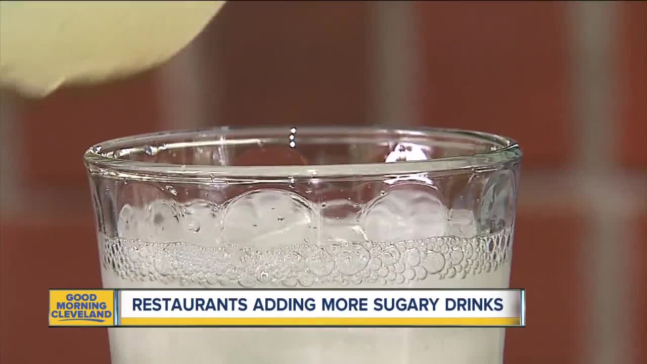 Spike in sugary drinks at restaurants