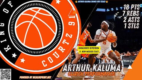 🎥 Arthur Kaluma Leads Texas to Victory!