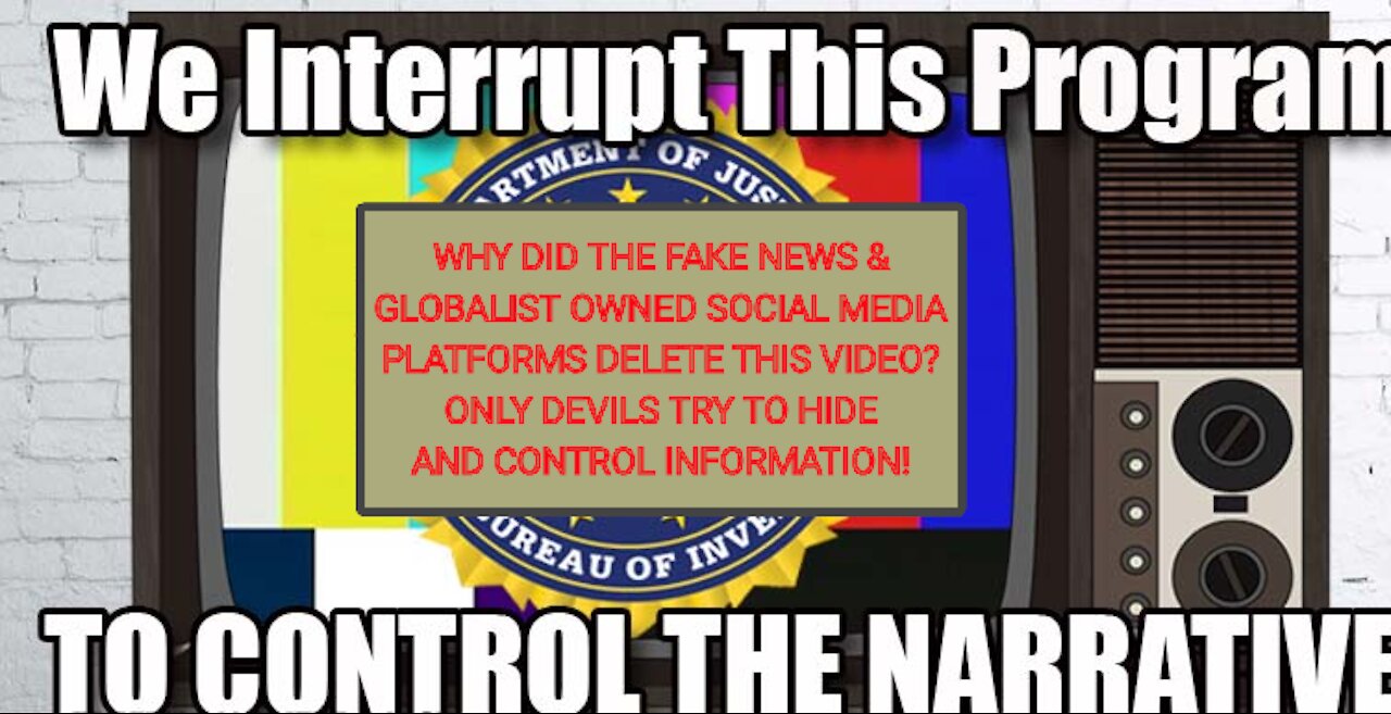 WHY DO THEY NOT WANT YOU TO SEE THIS VIDEO?