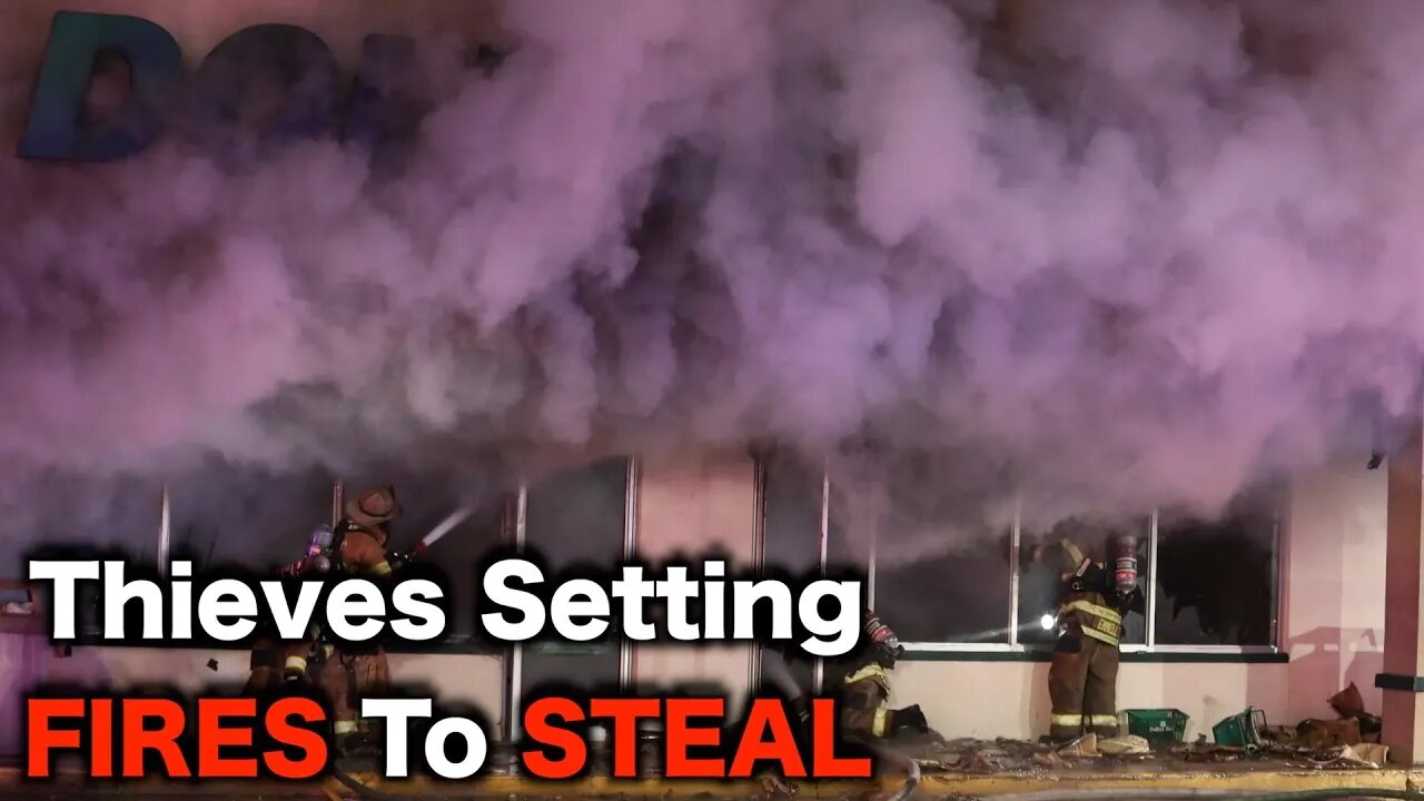 Thieves Start FIRES In California Stores