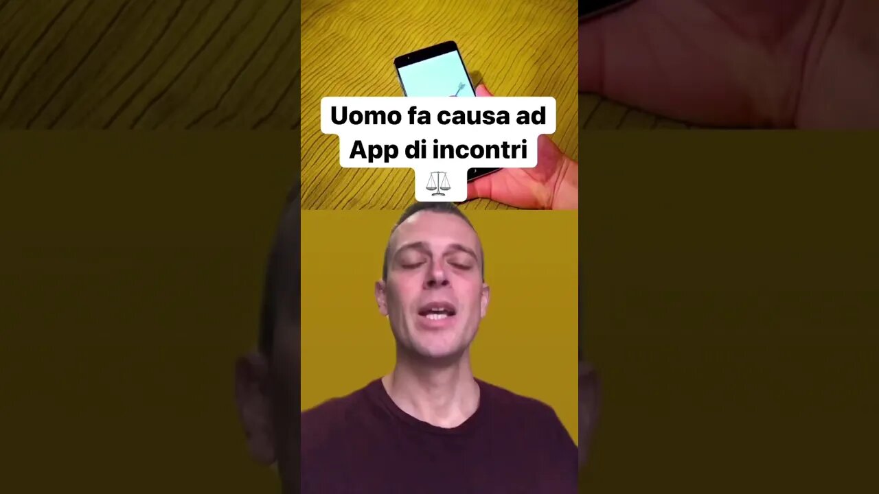 UOMO FA CAUSA A APP DI INCONTRI 😂