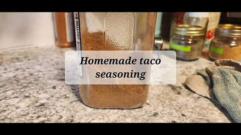 Homemade taco seasoning