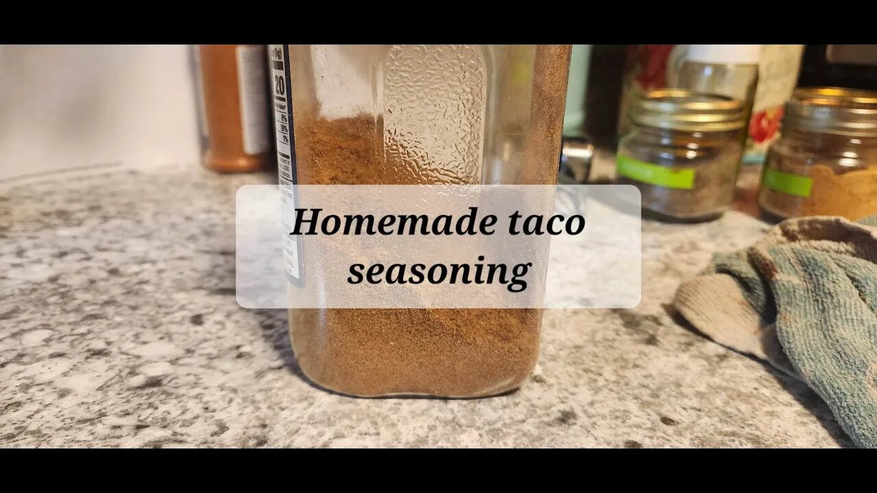 Homemade taco seasoning