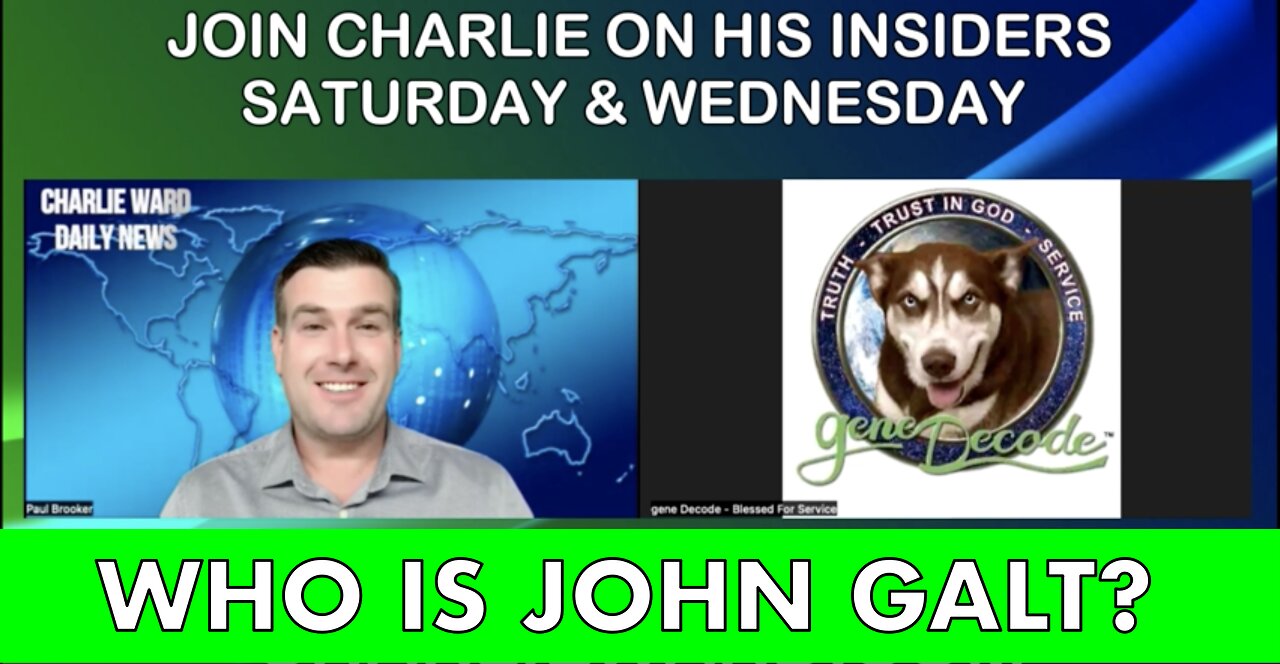 CHARLIE WARD W/ THE VOWZA VOWZA VOWZA-GENE DECODE DROPS BOMBSHELLS OF INTEL. TY JGANON, SGANON