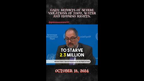 Israel using starvation as weapon against innocent people in Gaza