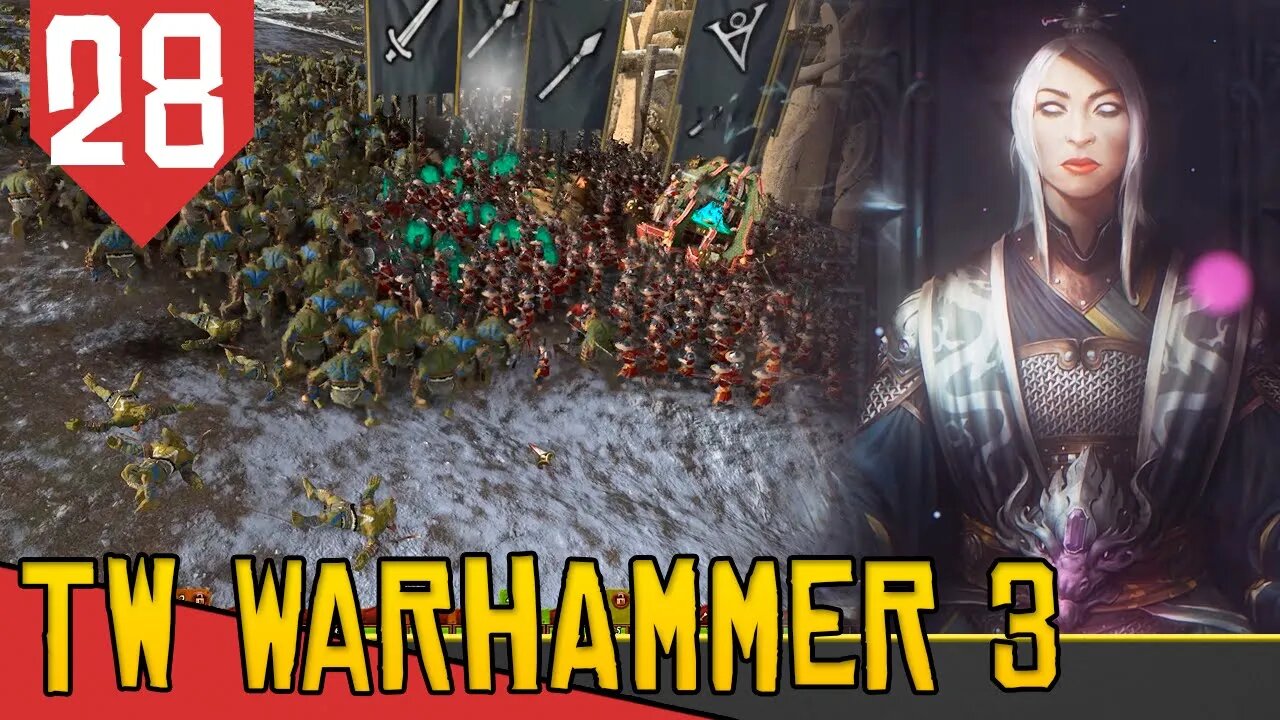 Nas MONTANHAS Gélidas - Total War Warhammer 3 Cathay #28 [Gameplay Português PT-BR]