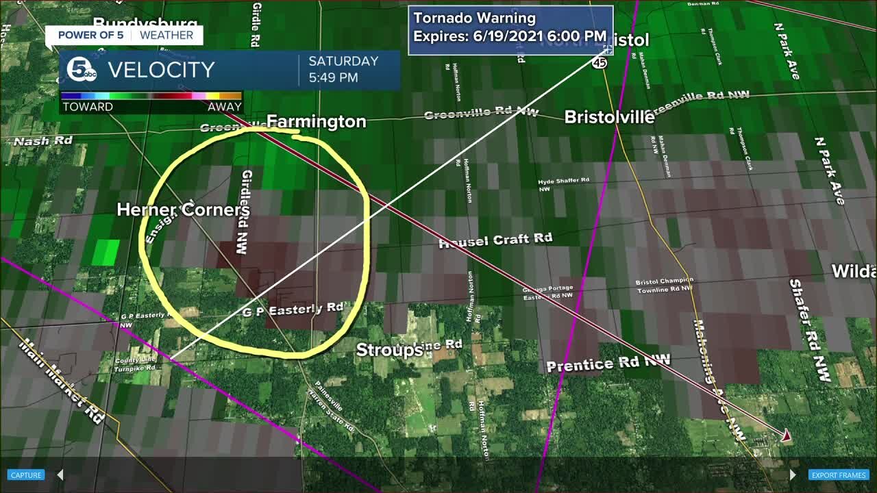 Tornado Warning ended for Geauga, Trumbull counties