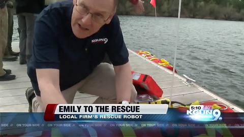 A Sahuarita firm’s water rescue robot