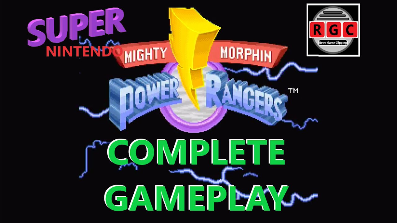 Mighty Morphin' Power Rangers: Complete gameplay for SNES