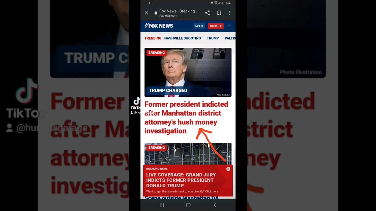 BREAKING NEWS: PRESIDENT TRUMP INDICTED #fyp #breaking_news