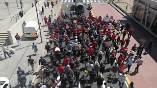 SOUTH AFRICA - Cape Town - SAMWU Firefighters March (Video) (jS5)