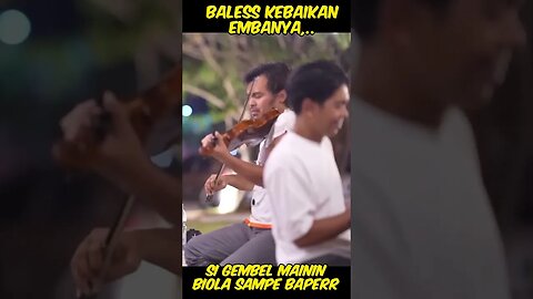 Baless kebaikan embanya, si gembel mainin biola sampe baperr