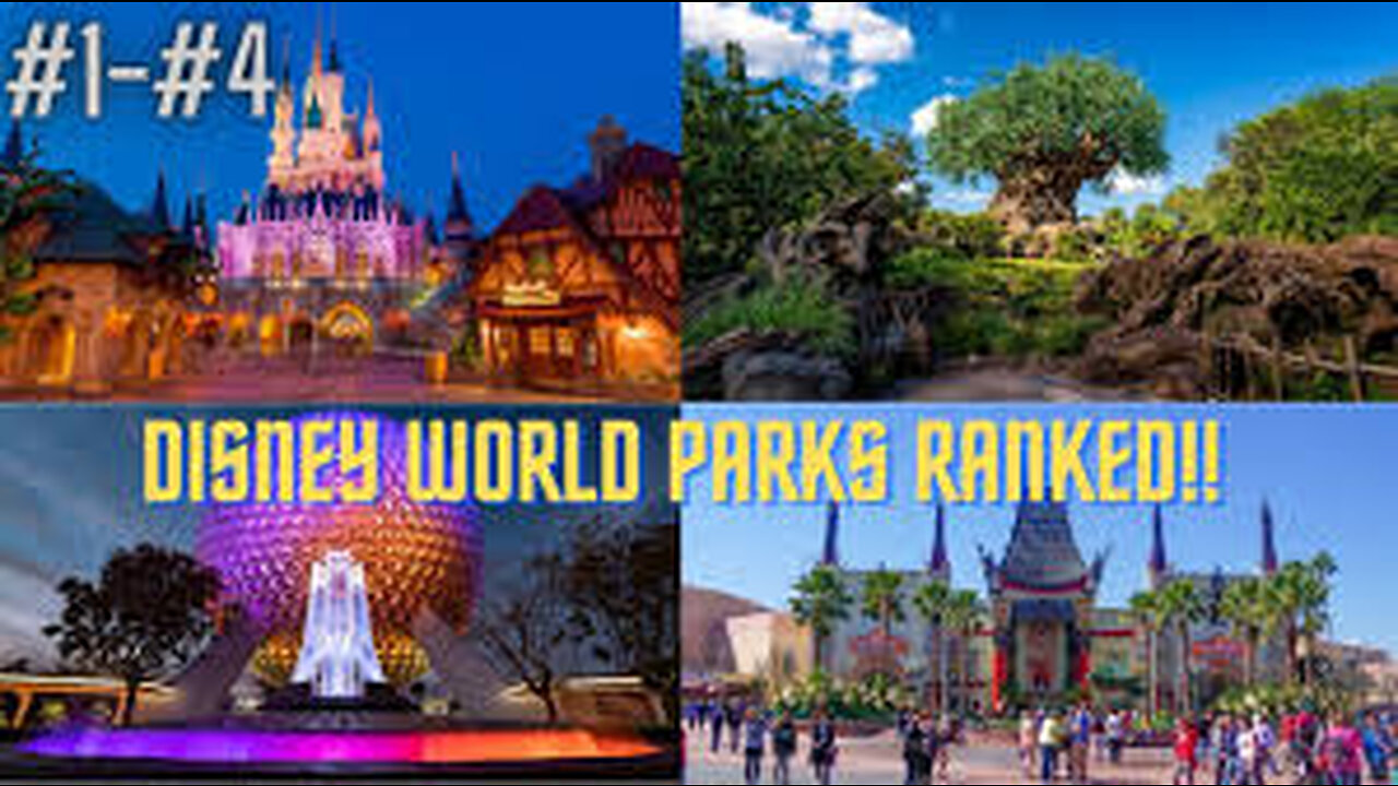 ALL 4 Disney World Parks Ranked!!! (2022)