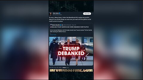 Trump Family Debanked - Alex Jones on X