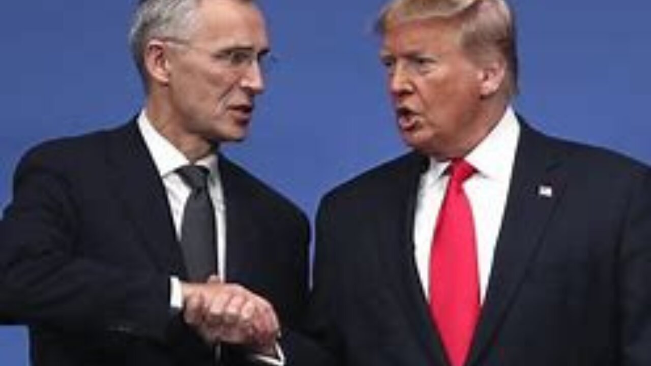 Trump and Stoltenberg get into tense trade at NATO