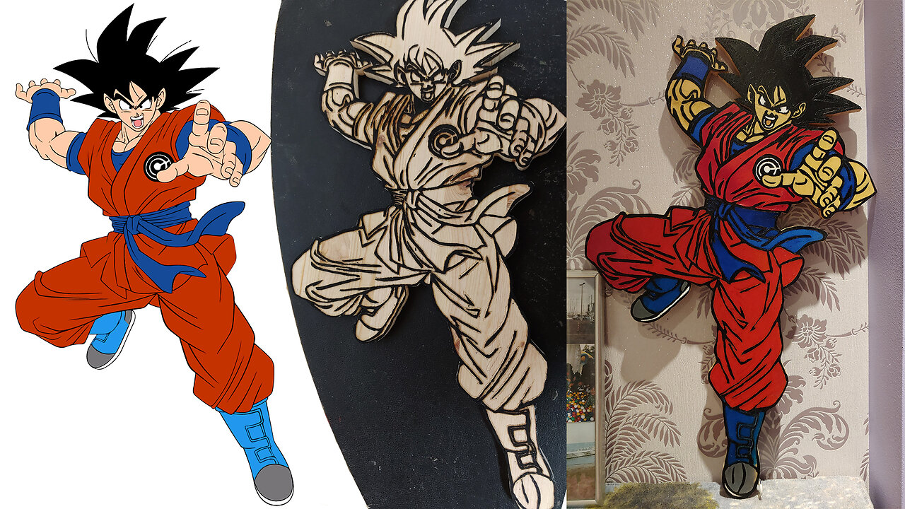 Son Goku wood and epoxy project. Definitely took too long to finish.