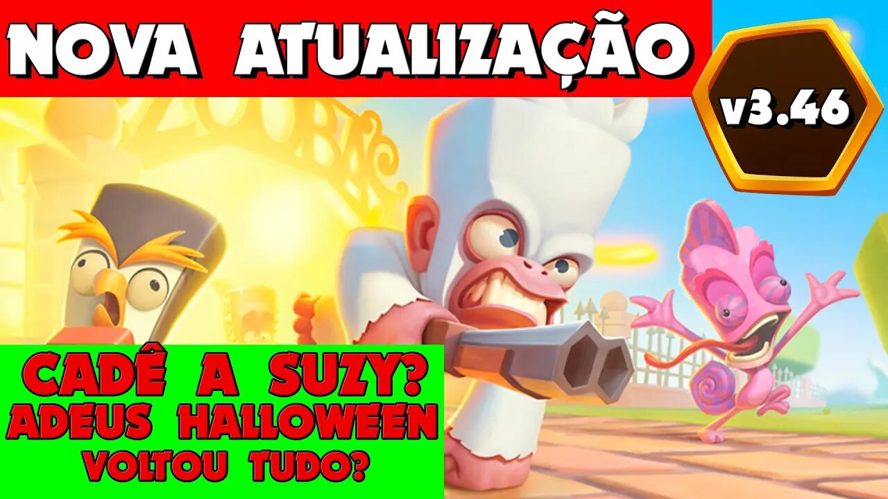 Nova Atualização 3.46.0 Adeus Halloween Suzy Chegou? Tudo sobre essas novidades Zooba