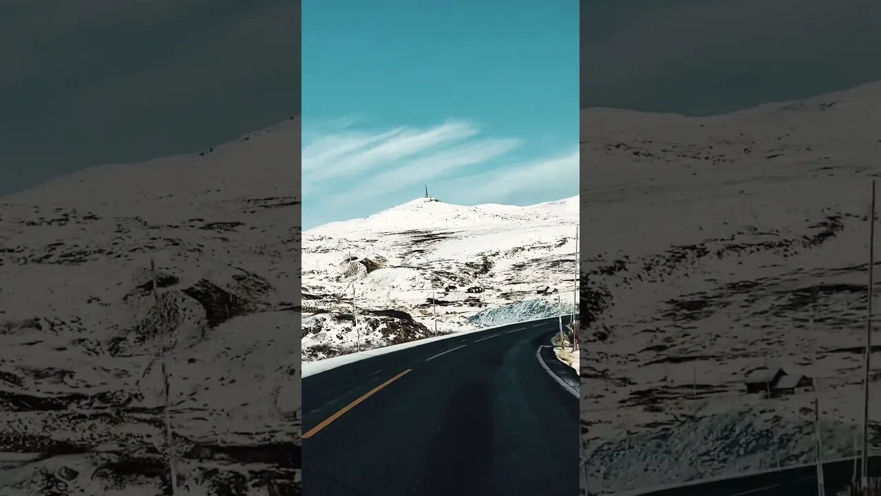 Driving Through Norway's Snowy Winter Wonderland | #Shorts