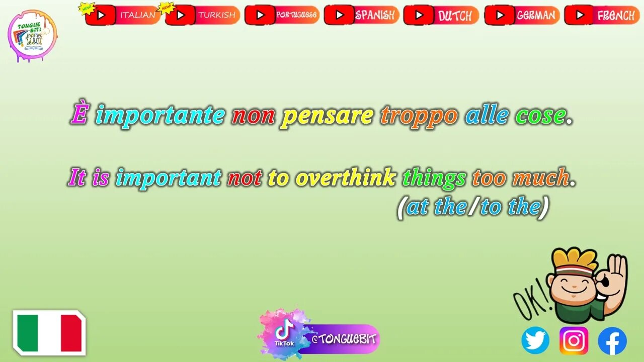 New Italian Review! \\ Week 8 Compilation// Learn Italian with Tongue Bit!