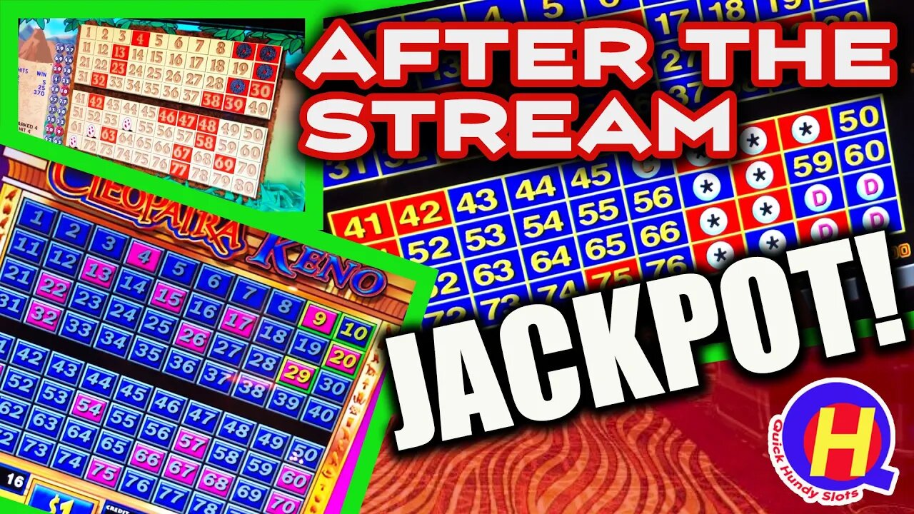 4-Card KENO JACKPOT! After The Stream Caveman Keno Play #KENONATION