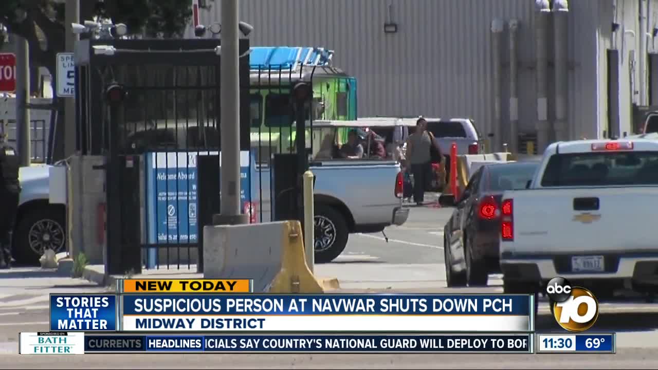 Suspicious person at NAVWAR shuts down road