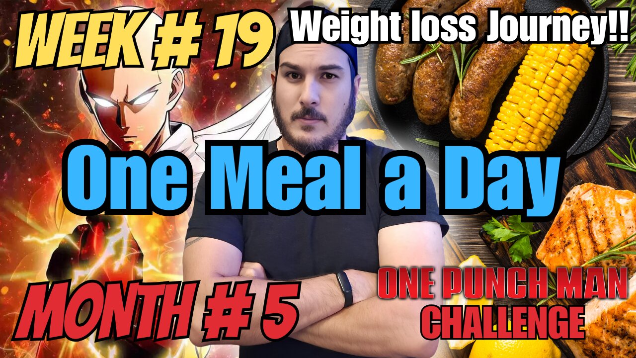 One MEAL a Day Challenge X One PUNCH Man Fitness Challenge | 100 Push-ups, Sit-ups, Squats, 10km Run