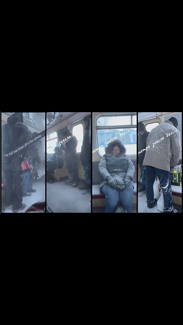 Broken Kyiv metro offers a special "winter wonderland" experience