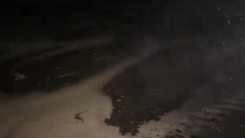 The water has been sucked out of Tampa Bay by Hurricane Milton