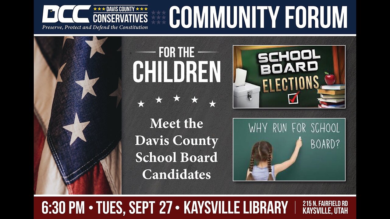 2022.09.27 DCC Meeting - For The Children, Meet the DSD School Board Candidates