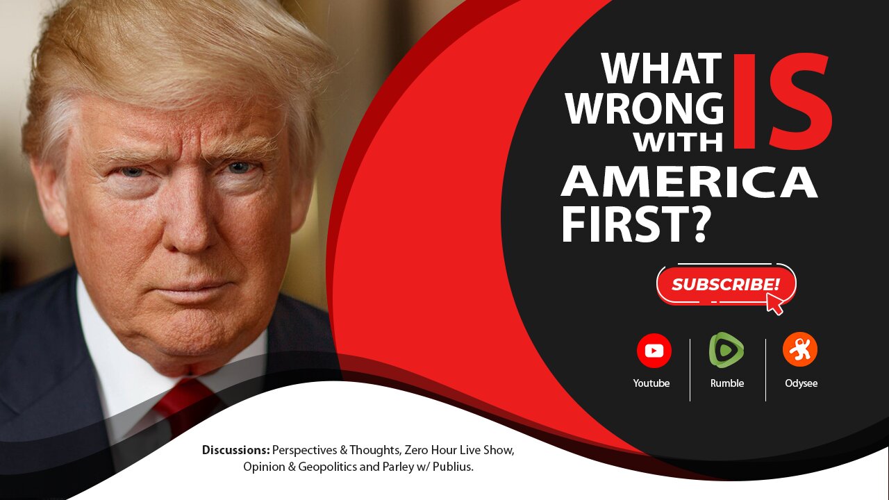 Why REJECT America FIRST, why are you FOR Everyone ELSE?