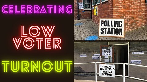 Celebrating the low voter turnout general election UK 2024
