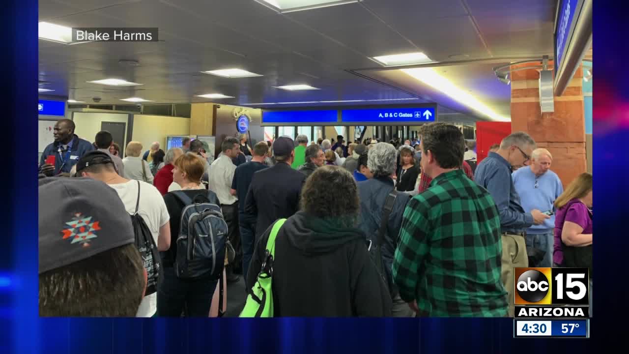 Suspicious item causes temporary evacuations at Sky Harbor