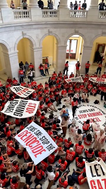 JUST IN: pro-Palestinian protesters storm US Capitol