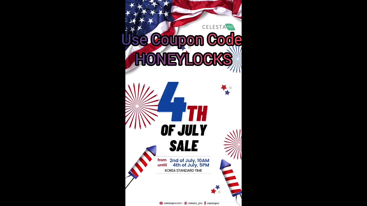 Celestapro.com Sale Use Coupon Code Honeylocks