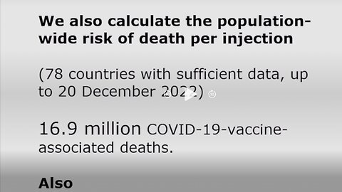 Dr John Campbell updates - Study finds 16.9 million people died from the mRNA Vaccine