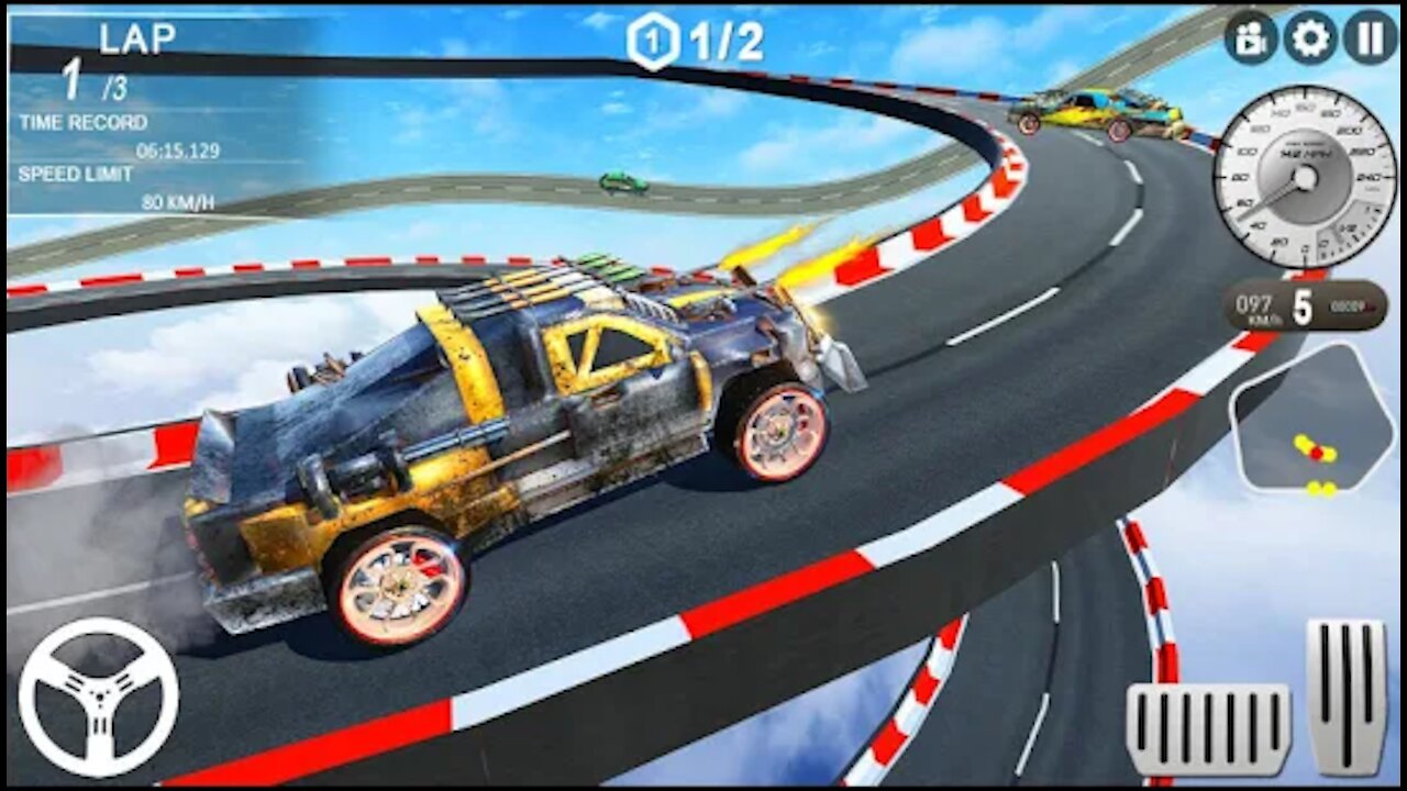 Impossible GT Racing Car Stunt - Ramp Car Stunts _ Android Gameplay