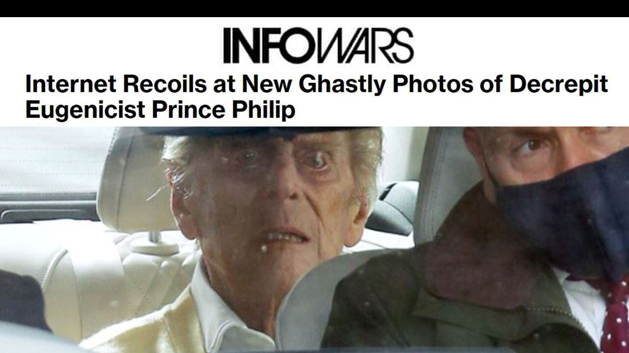 Photos of a Decrepit Prince Philip Expose the Hollow Face of Transhumanism