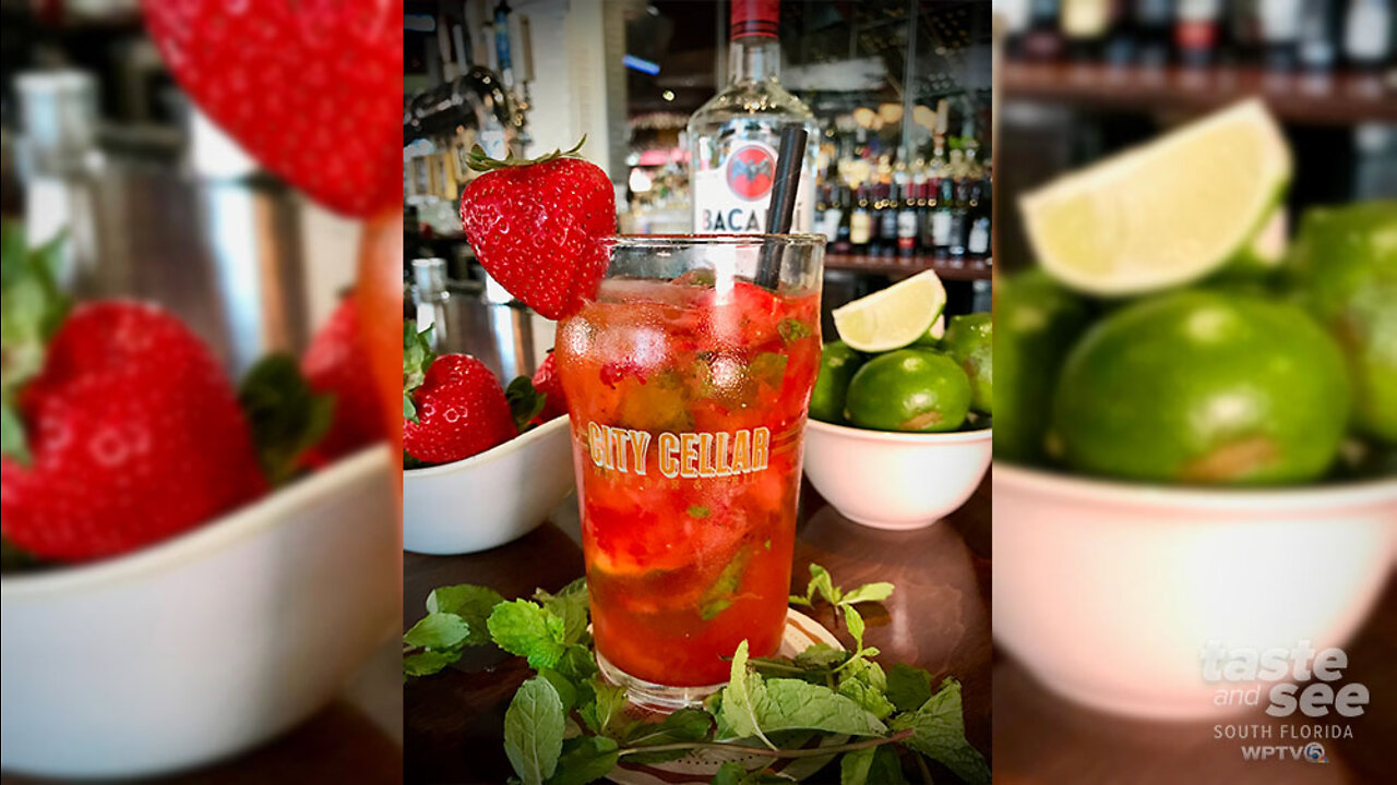 Dragonberry Strawberry Mojito recipe from City Cellar