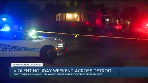 Violent holiday weekend across Detroit
