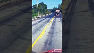 Follow the yellow spray painted road