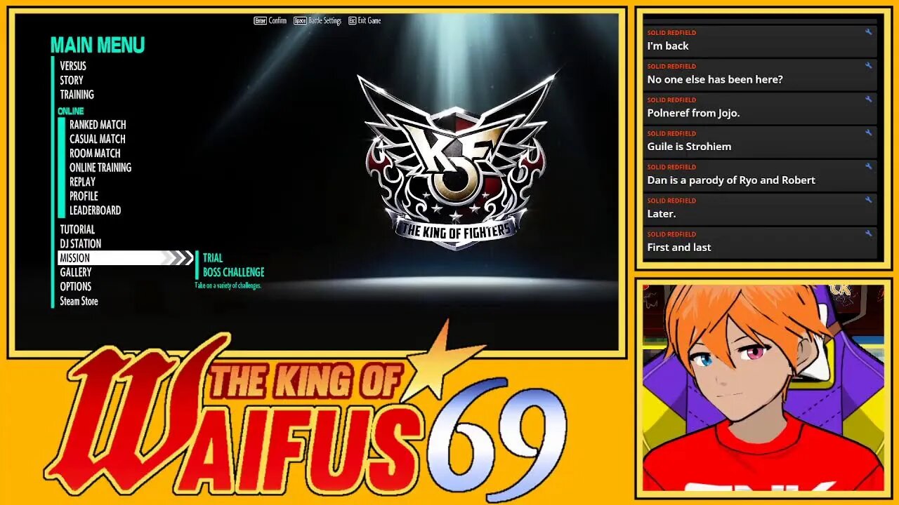 KOF XV Just training and stuff, while catching up with chat's degeneracy